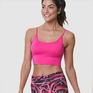 Pink Women's Sports Bra Croppee Pink